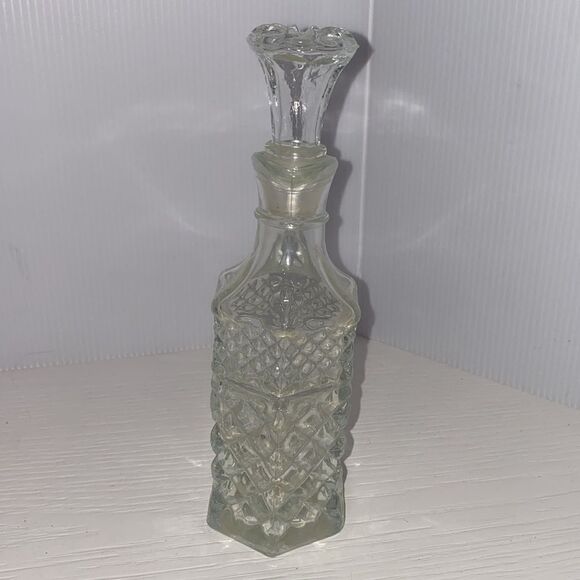 Anchor Hocking Vintage Wexford Oil & Vinegar Cruet With Stopper Top - Picture 3 of 7